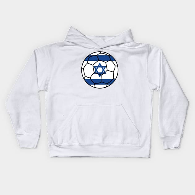 Israeli Football Kids Hoodie by Artomino